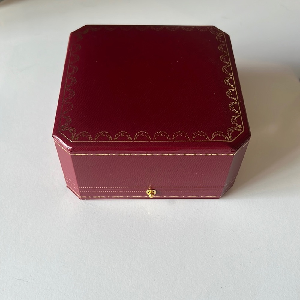 Empty Cartier box with bag.